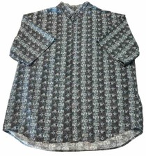 Vtg Triumph of California Button-Up Shirt Geometric Print Men  s Large USA Made