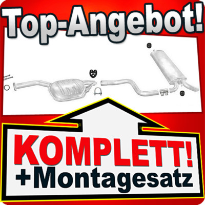 Auspuff für MERCEDES (S124) 300D Kombi Auspuffanlage