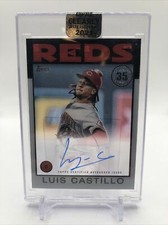 2021 Clearly Authentic 1986 Topps Luis Castillo #86TBA-LC Auto Cincinnati REDS