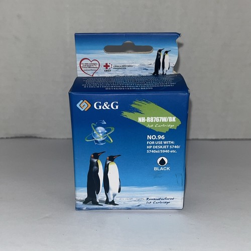 G&G NH-R8767 BK, INK CARTRIDGE, COLOR-BLACK ~ NEW FACTORY-SEALED - 第 1/3 張圖片
