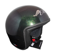Casco helmet Max GLITTER IRIDIUM jet aperto omologato moto custom scooter