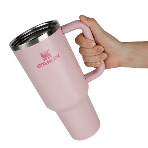 1200ml 40oz Thermobecher mit Strohhalm und Henkel, Kaffeebecher To Go mit Deckel - Bild 4 von 16