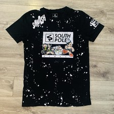 Southpole x Astro Boy Tshirt Mens Small Black Graphic Print Tee Short Sleeve Y2K