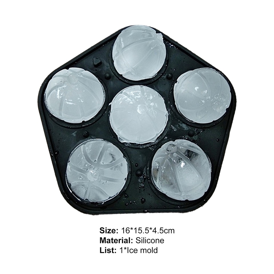 Ice Ball Maker Easy Clean Tearresistant 6 Cavity Exquisite Detail Ice