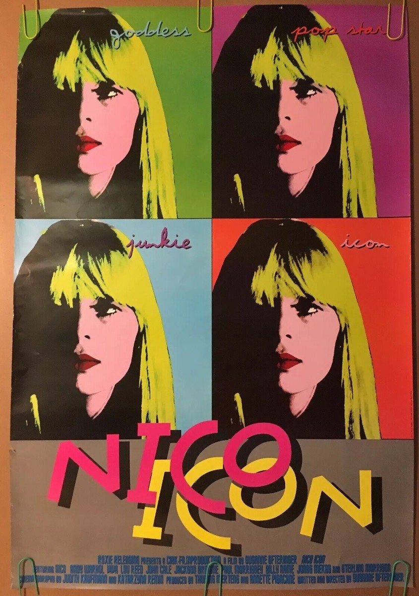 Original Vintage Poster 1995 Nico Icon Musical Warhol Promo Velvet