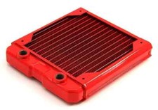 Black Ice Nemesis 140GTS Ultra Stealth U-Flow Low Profile Radiator - Red