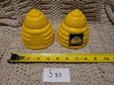 rare Aasho Utah Souvenir Beehive State Honey Bees Containers 5b3 a.a.s.h.o. 