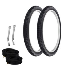 Pro Tires 24 X 2.125 Black P-123a W Heavyduty Tubes Tire Levers