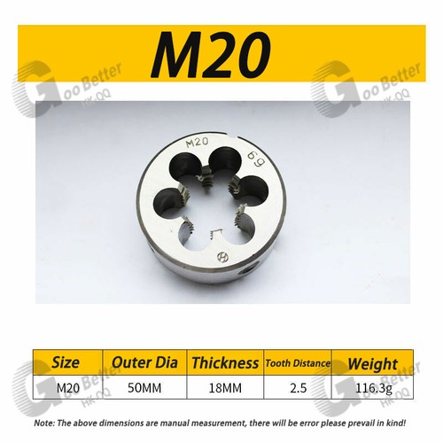 Bearing steel Circular Die M3/M4/M5/M6/M7/M8/M9/M10/M12/M14 to M30 - Top Quality - Picture 18 of 24