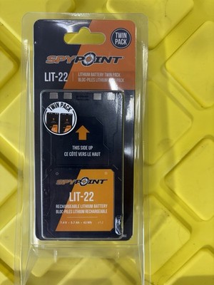 SpyPoint LIT-22 Twin Pack Rechargeable Lithium