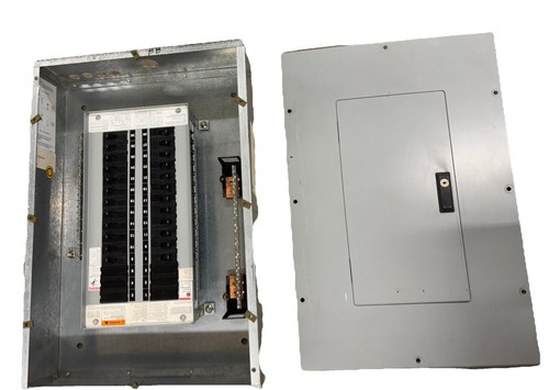 Cutler Hammer 100A 100 Amp 3 Pole Phase 277/480V MLO W/Breakers Cover & Tub