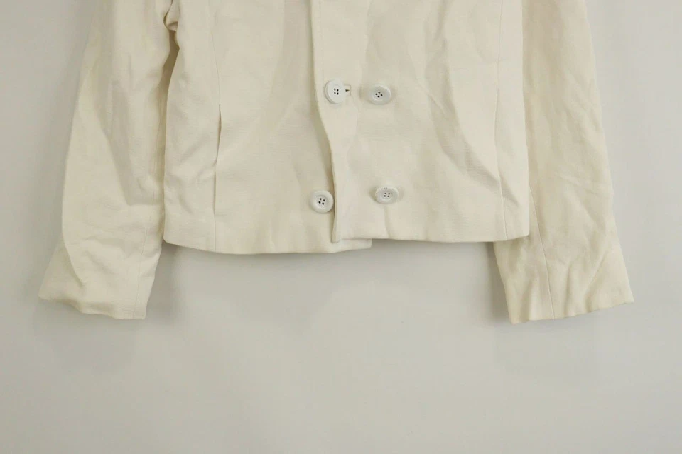 Chaqueta Blazer DOLCE & GABBANA Blanca Doble Pecho Talla 46 Foto 3 de 4