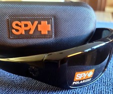 SPY OPTICS LOGAN Sunglasses Murdered Out Gloss Black Polarized HD Lens "NEW"