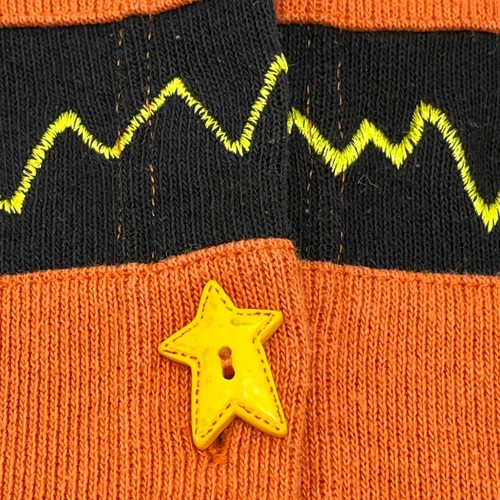 Halloween Cardigan Sweater Orange Witch Ghost Haunted House Onque Casuals Sz Med - Picture 7 of 14