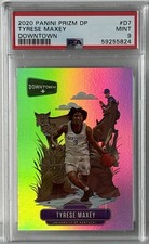2020 Panini Prizm Draft Picks 🏀🔥Tyrese Maxey RC Downtown Case Hit PSA 9!