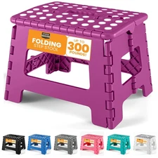 Utopia Home Folding Step Stool - Foot Stool with 9 Inch Height - Holds Up to...