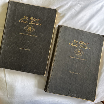 2 St Olaf Choir Series Vol 1 & 2 F. Melius Christiansen 1919 Softcover Books