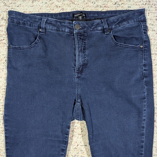 Universal Standard Blue Jeans High Waist Skinny Damen 16P Petite Stretch Dark - Bild 3 von 8
