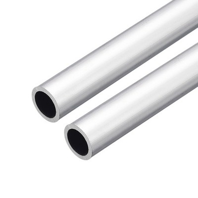 19mm OD 15mm Inner Dia 200mm Length 6063 Aluminum Tube for Industry DIY, 2 Pcs