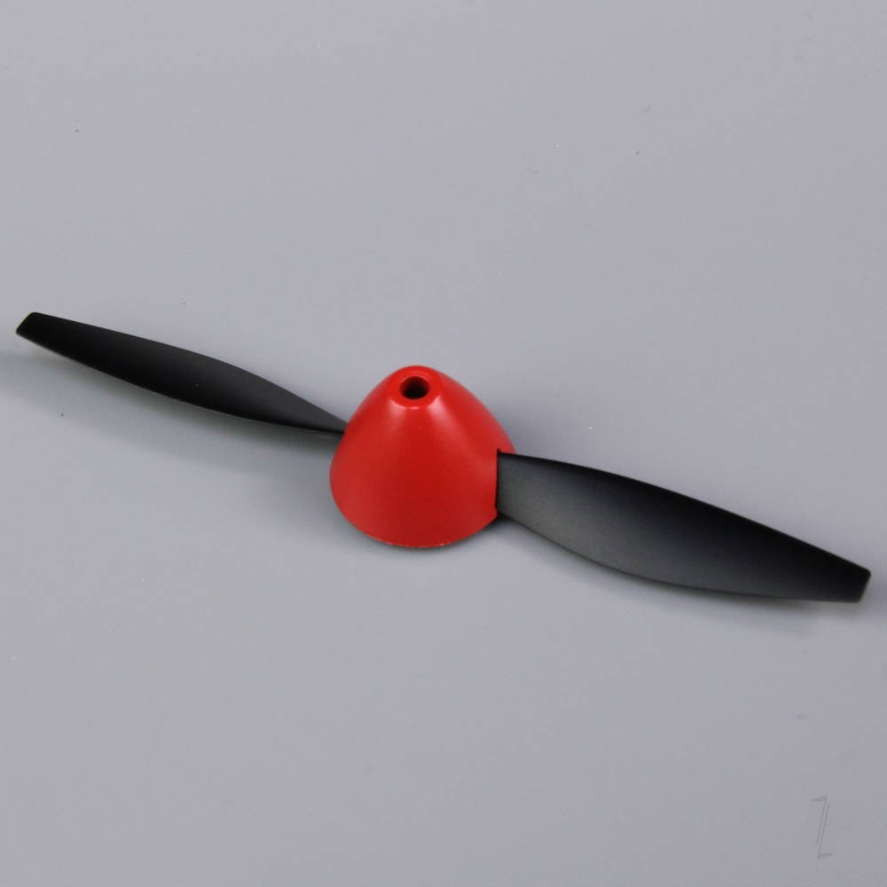 Top RC Replacement Propeller and Red Spinner for P51D-2.