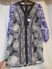 Image of #ladies David Emanuel Mid Length Blouse Half Sleeve Size 10 Brand New With Tags