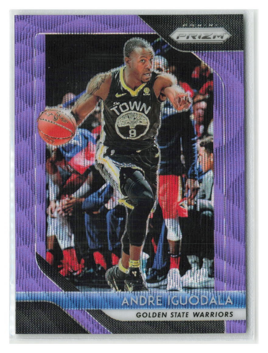 Andre Iguodala 2018-19 Panini Prizm Prizms Purple Wave #262-Warriors