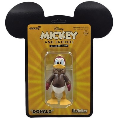 DONALD DUCK FIGURE MICKEY AND FRIENDS DISNEY VINTAGE COLLECTION REACTION SUPER7