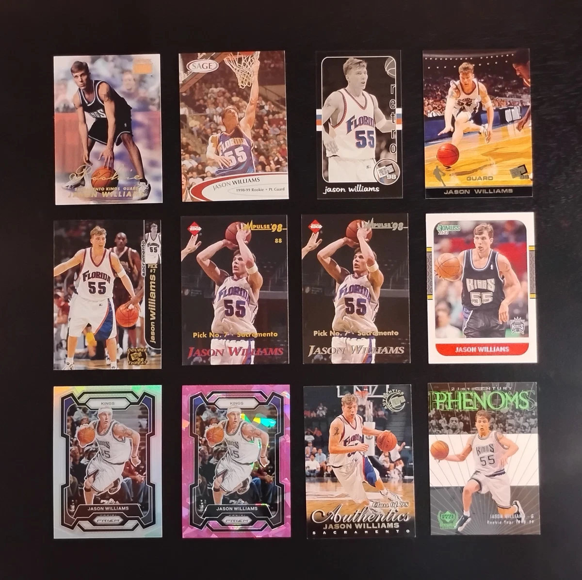 Jason Williams Basketball Rookie Sports Trading Cards