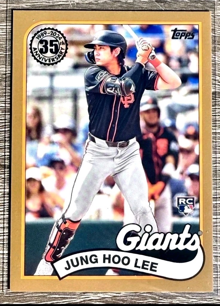 2024 Topps Jung Hoo Lee RC 1989 Retro Gold 5/50 San Francisco Giants