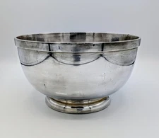Vintage International Silver Co. PAA Airline Silverplate Bowl 96 oz 7.5"...