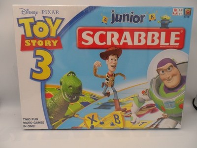 Disney Pixar Toy Story 3 Junior Scrabble Brettspiel, 2 Spielstufen, Alter 5+ Neu in OVP