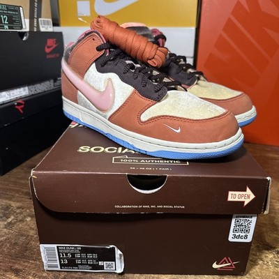 Size 11.5 - Nike Dunk Mid x Social Status Chocolate Milk 2021