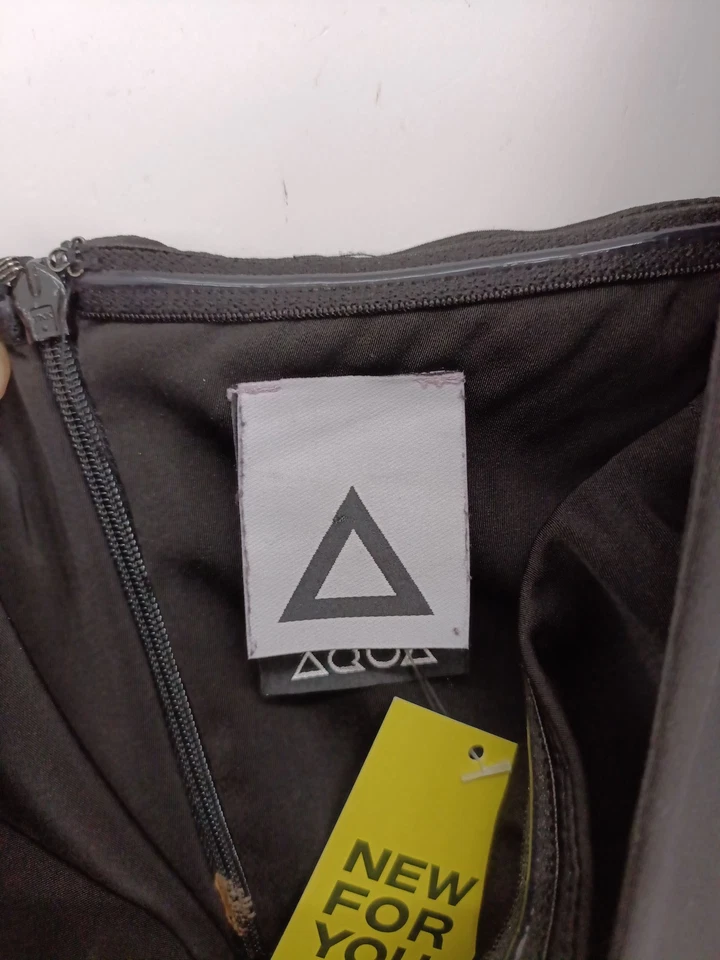 AQUA Mini Dress UK6 in Black - Image 2 of 4