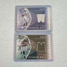 Upper Deck Honor Roll Dean's List Game Used Jersey Card Lot (2 Cards)