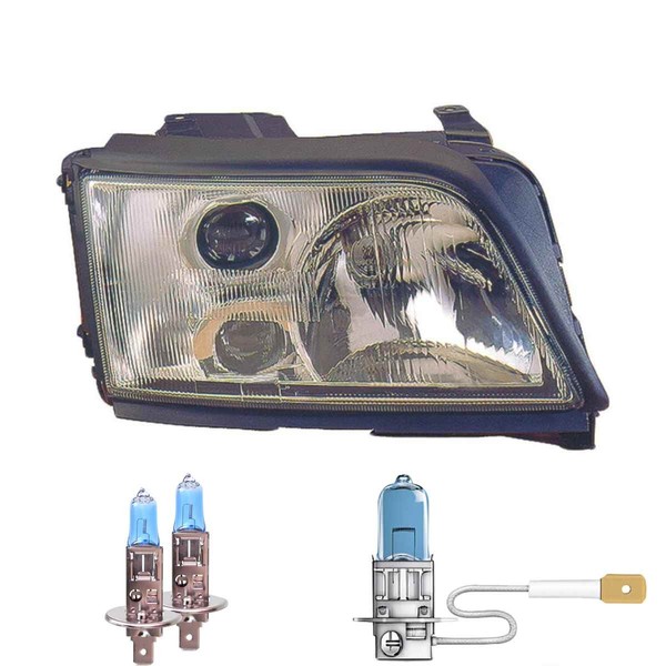 Halogen Scheinwerfer Rechts H1/H1/H3 FüR Audi A6 Avant Inklusive Lampen-image