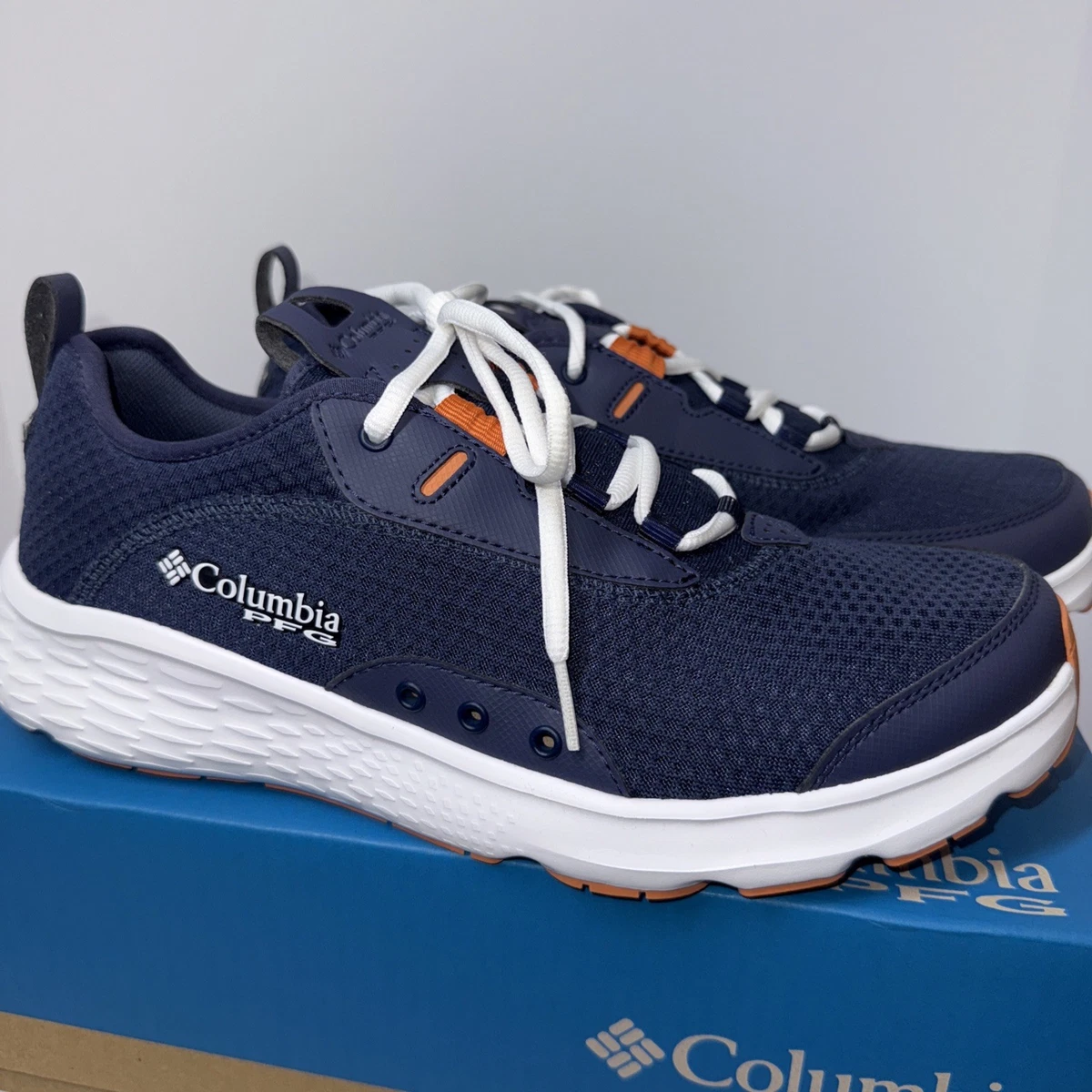 COLUMBIA 2063101-466 MEN CASTBACK PFG OMNI MAX NOCTURNAL/ORANGE WATER SHOES  M10 Men main image 2
