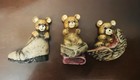 Vintage 1980s Emson X3 Teddy Bear Magnets Hand Painted Taiwan — photo 5