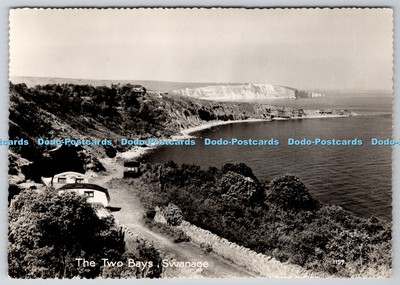 D320547 Swanage. Die zwei Buchten. RP