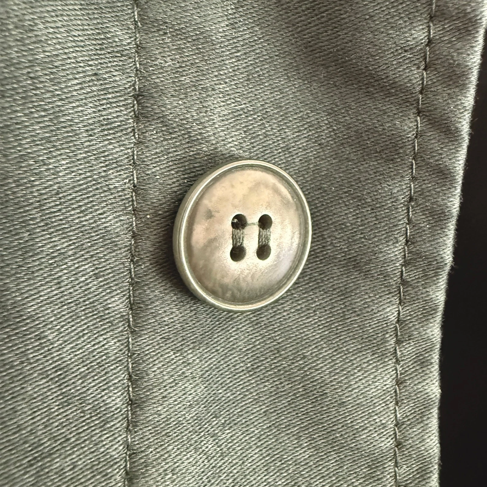 NWT Le Mont St Michel French Work Jacket XL Forest Green Moleskin Chore Coat - product detail image 8