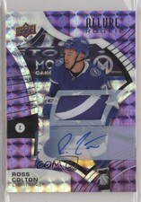2021-22 Upper Deck Allure Rookies Purple Diamond 9/10 Ross Colton Patch Auto a2k