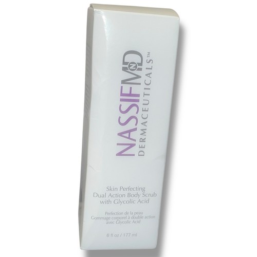 NassifMD Skin Perfecting Dual Action Body Scrub Exfoliate Glycolic Acid 6 oz NEW