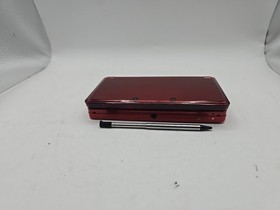 Nintendo 3DS Flame Red with 5 Pens And Case - Tested And Works No Adapter