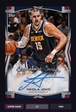 NBA Topps Collect Nikola Jokic Signature Series Super Rare DIGITAL