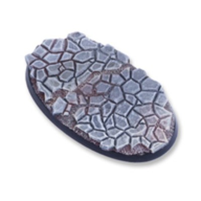 Tabletop Art Mini Base Cobblestone 75mm Oval Base - Cobblestone 2 Pack New