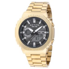 Activa x Invicta Digital Unisex Watch 45.5mm, BLACK GOLD ACWM423-007 NEW IN BOX 