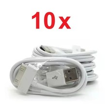 10x USB Cable Charging Cord Sync for iPod Classic 6g 7g Video 5g Nano 10-Pack 