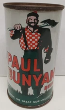 Paul Bunyan beer can, Wisconsin Brewing Company, Waukesha, WI, Green Axe handle