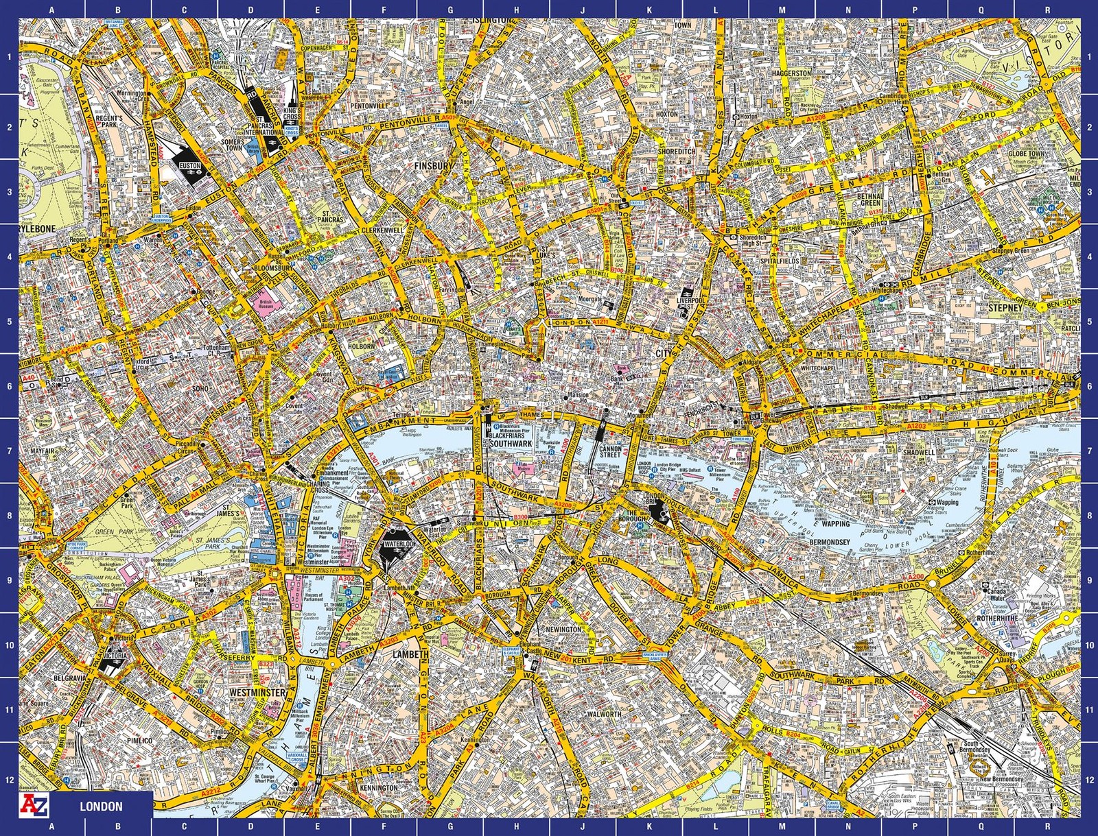 London City A to Z Map 1000 Piece Jigsaw Puzzle