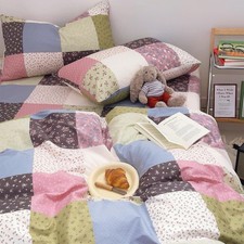4pcs Duvet Cover Set- 100 Cotton Comfort Duvet Cover Set,with Zipper Closure