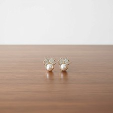 Minnie Mouse Gold Plated Stud Earrings